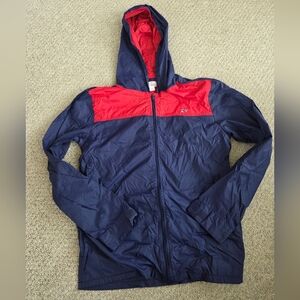 Vineyard Vines Blue and Red Youth Hooded Windbreaker